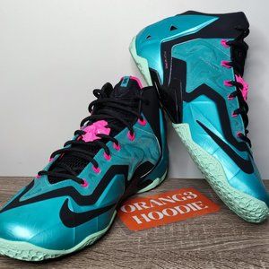 NIKE LEBRON XI SOUTH BEACH 10 WORN ONCE HORSEMEN PALMER GENERATION OREGON UK CTK